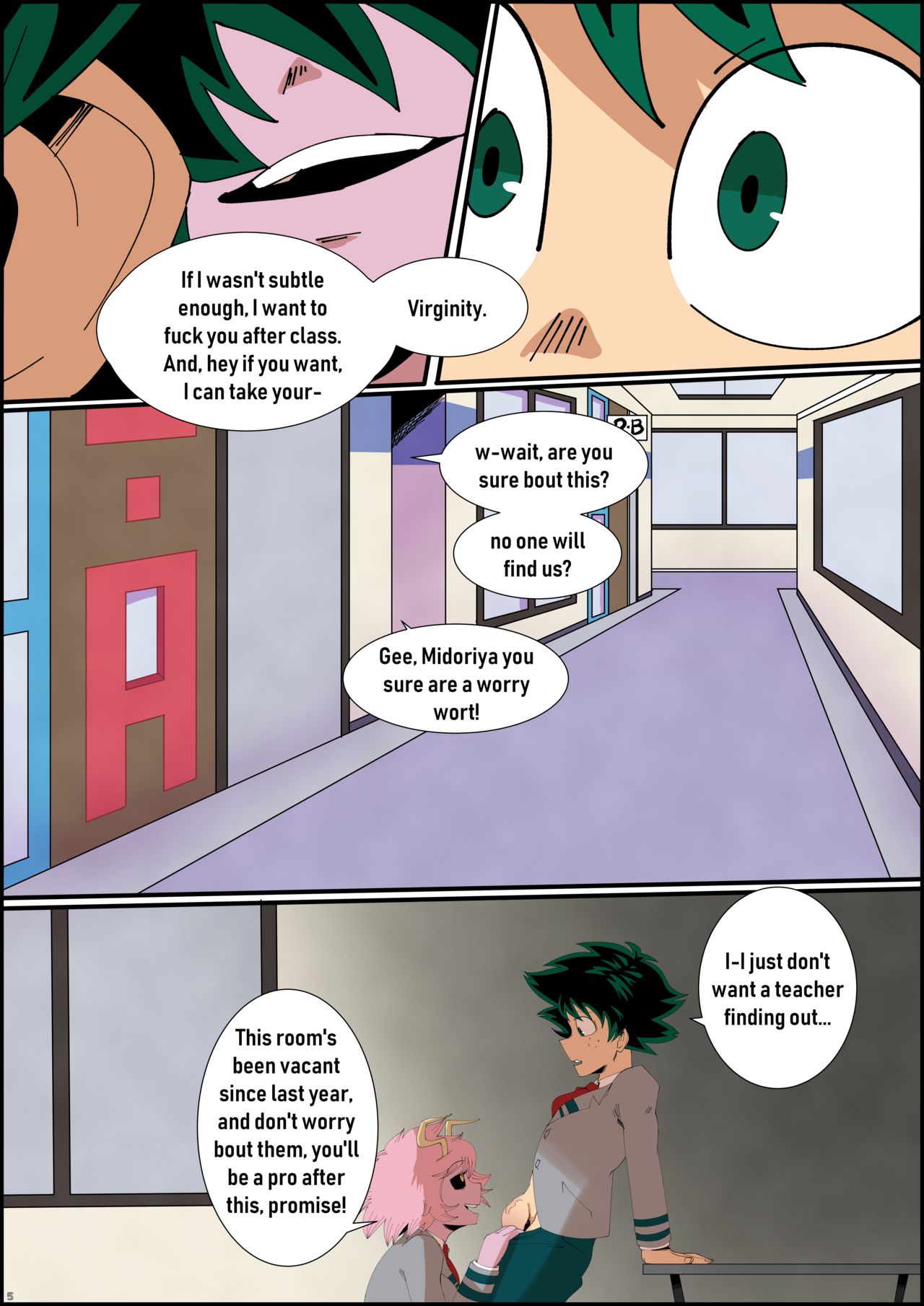 Mina X Deku page 6 full