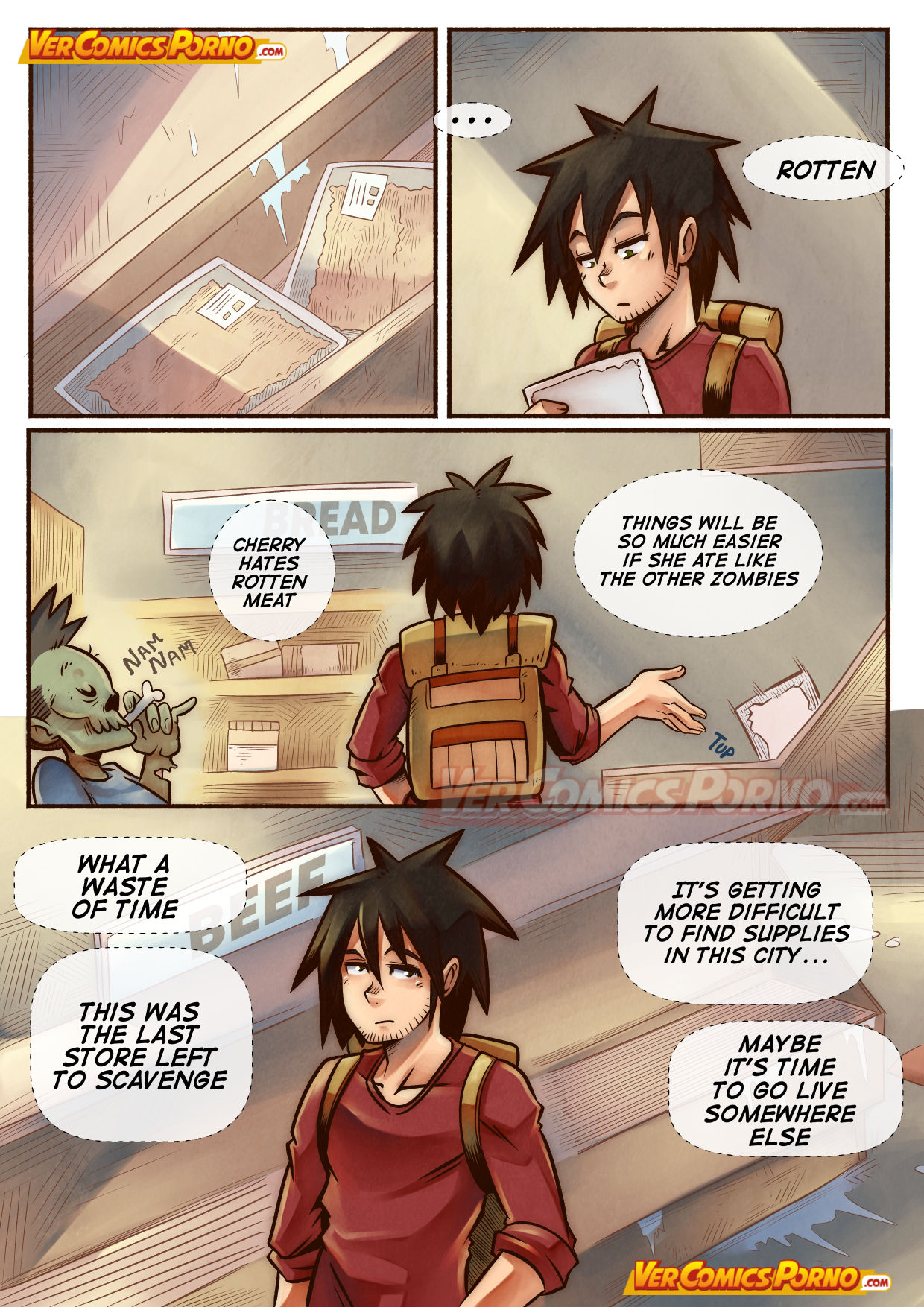Cherry Road Part 3: Shopping With A Zombie page 7 full