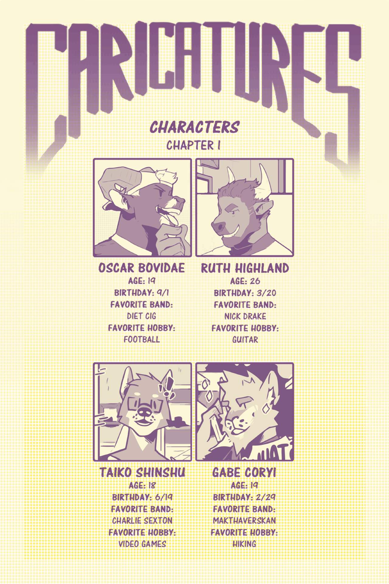 Caricatures: Chapter 1 page 2 full