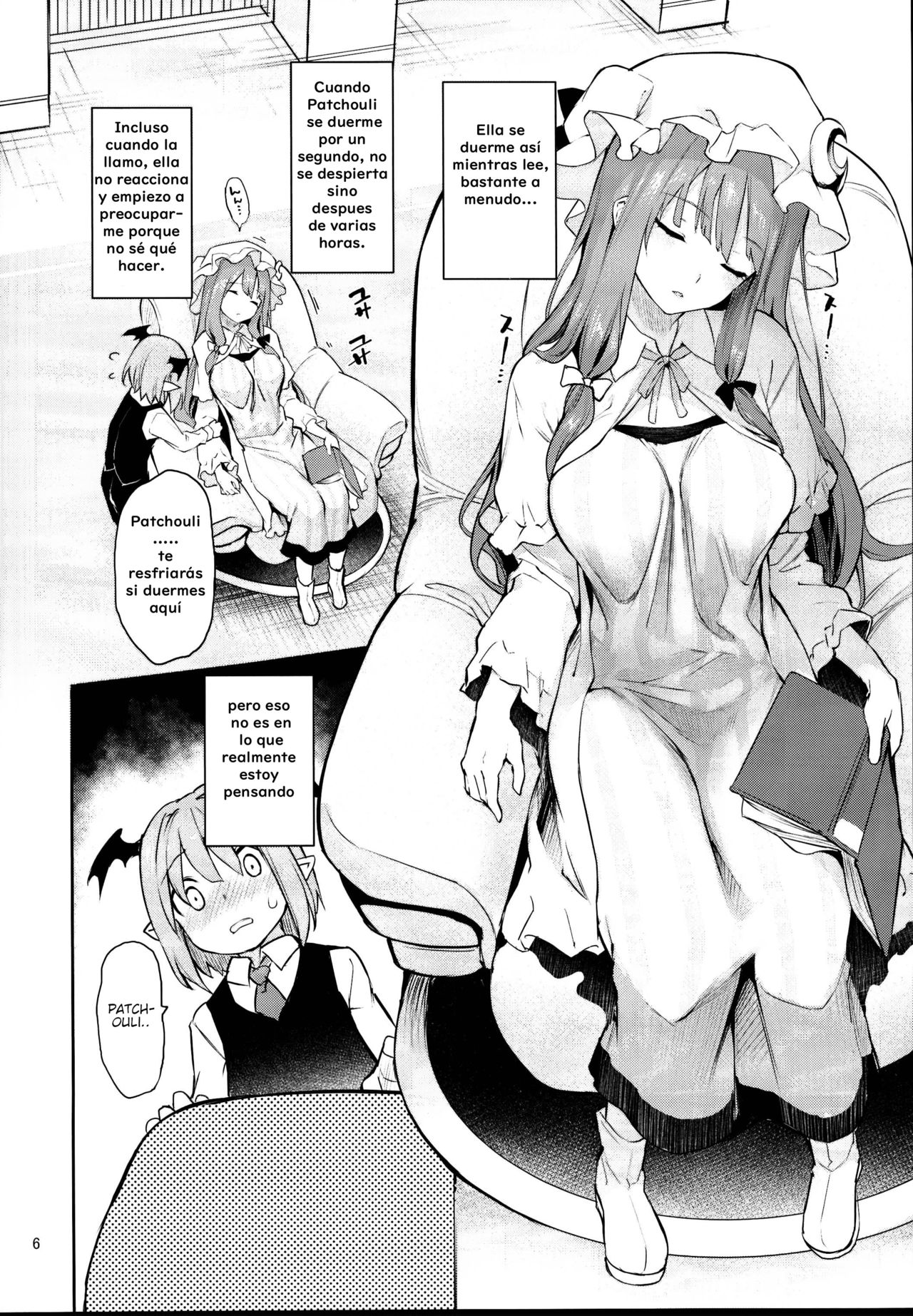 Inemuri Jouzu no Daitoshokan | Un buen descanso en la gran biblioteca page 6 full