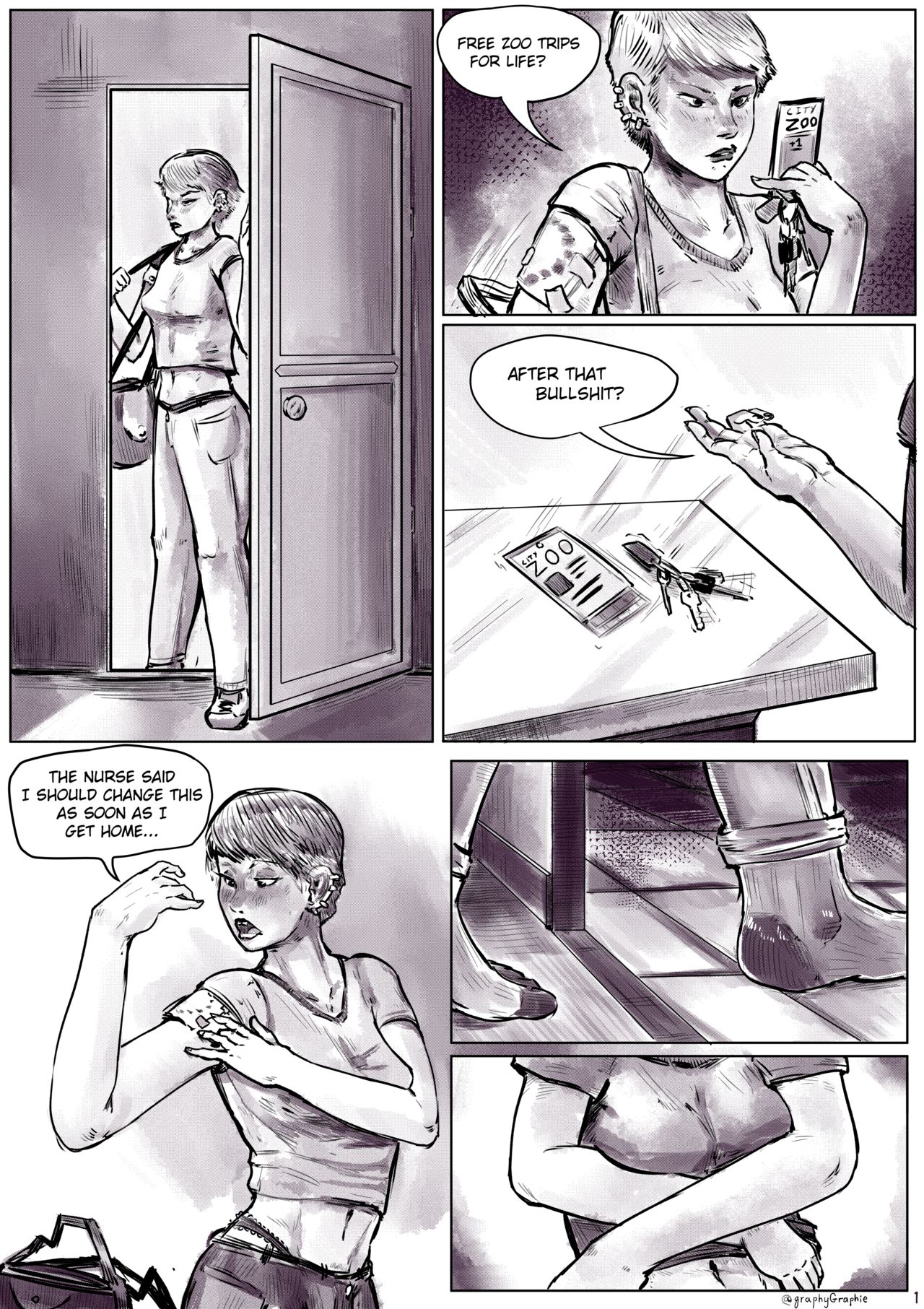 GraphyGraphie: Zoo Date Aftermath page 1 full