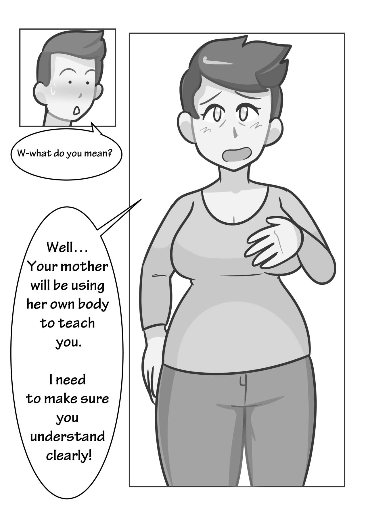 Uhh Mom Why Are You Taking Your Clothes Off  By DeadEndDraws page 6 full