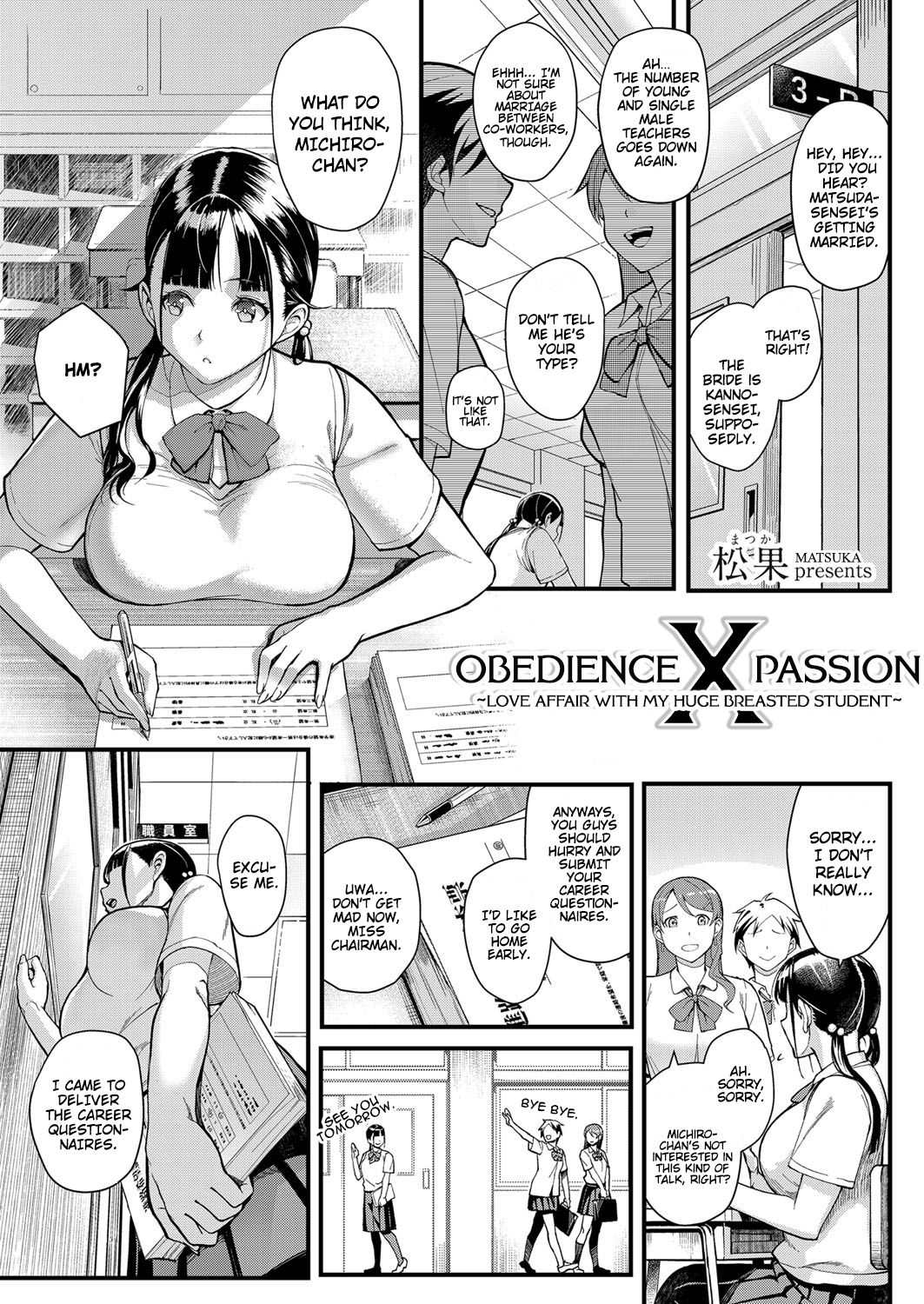 Juujun x Yokujou 〜furinaite wa jibun no kyonyuu seito〜 | Obedience x Passion ~Love Affair with my Huge Breasted Student~ page 1 full