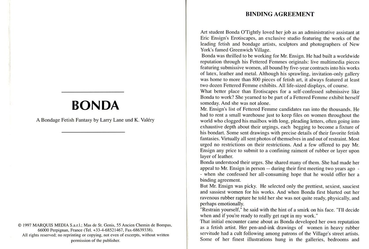 Bizarre Book 3 Bonda with text page 3 full