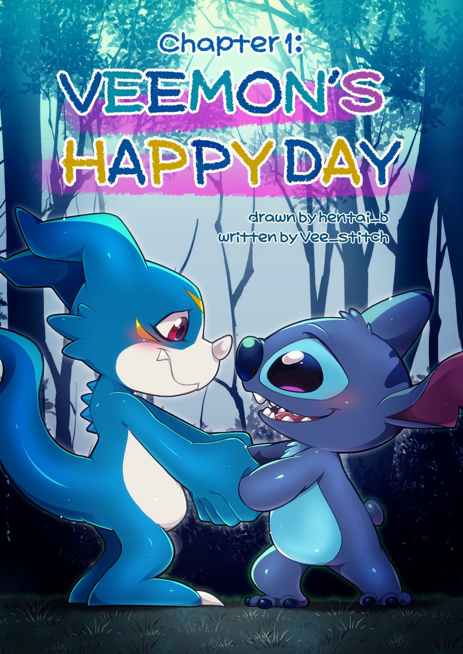Chapter 1 : Veemon's Happy day page 1 full