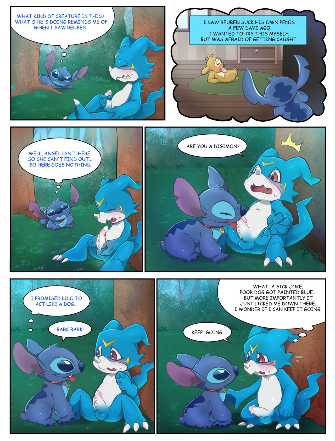 Chapter 1 : Veemon's Happy day page 10 full