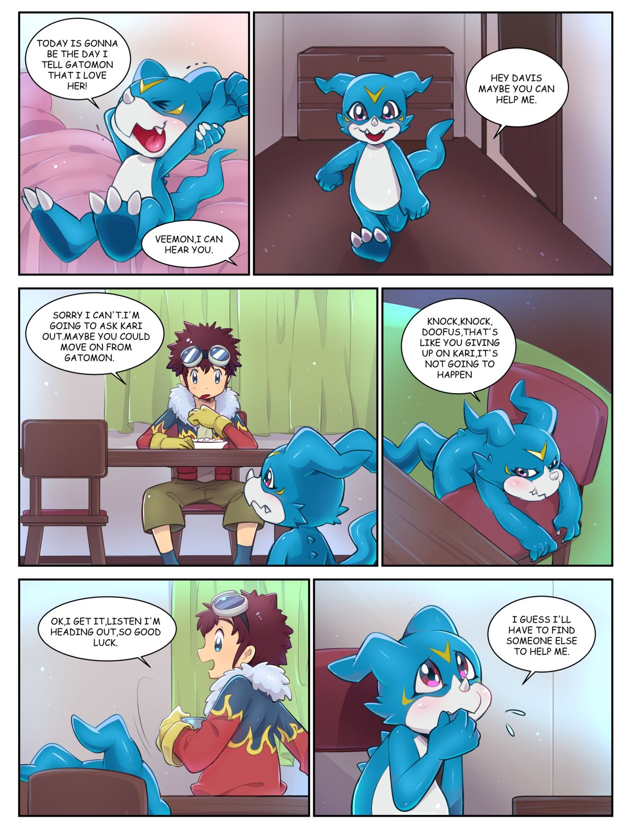 Chapter 1 : Veemon's Happy day page 2 full