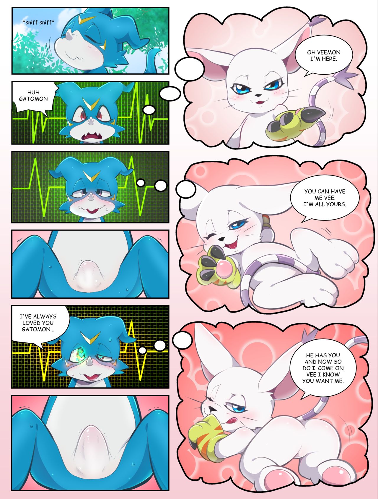 Chapter 1 : Veemon's Happy day page 6 full
