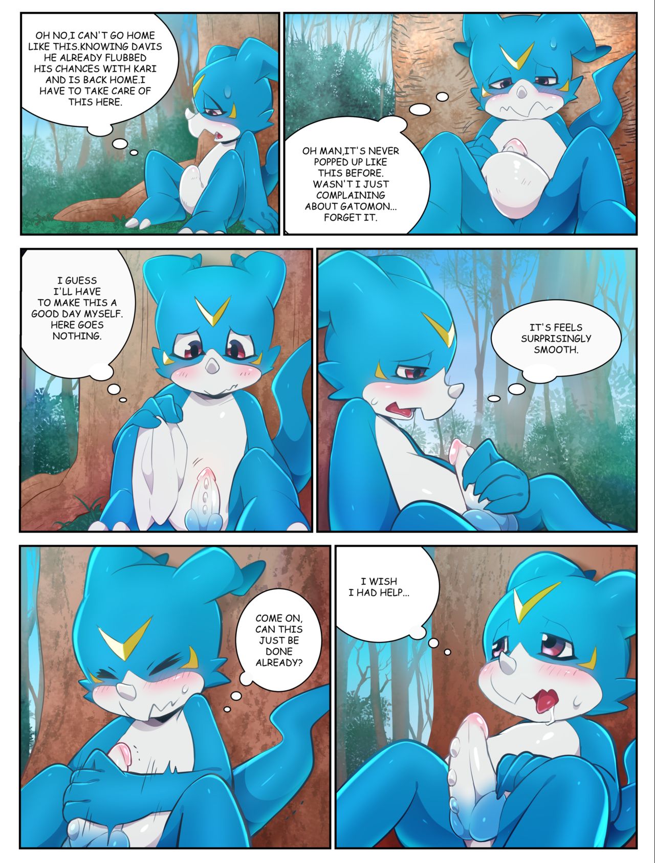 Chapter 1 : Veemon's Happy day page 8 full