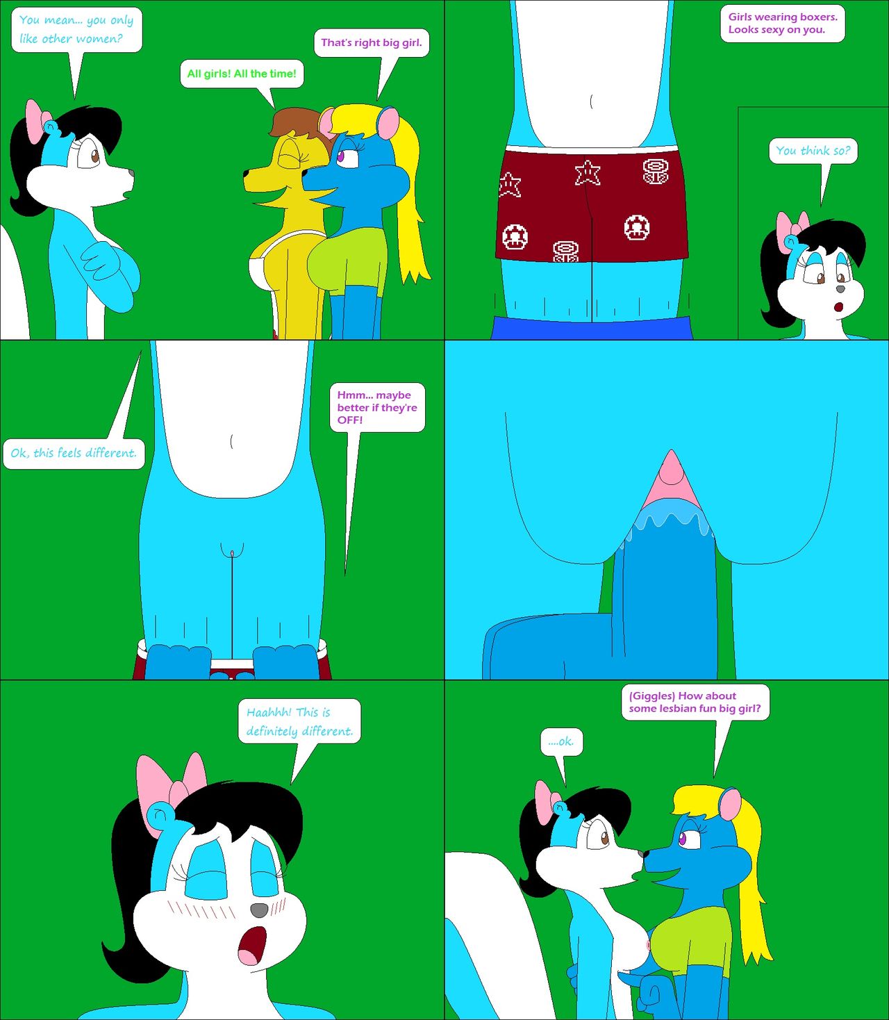 Three-Way Lesbians... With a Boy?! by Toonfan0 page 6 full
