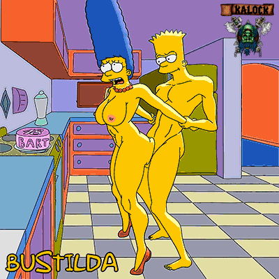 Bart & Marge Simpson Celebrando su 18avo Cumpleaños page 1 full