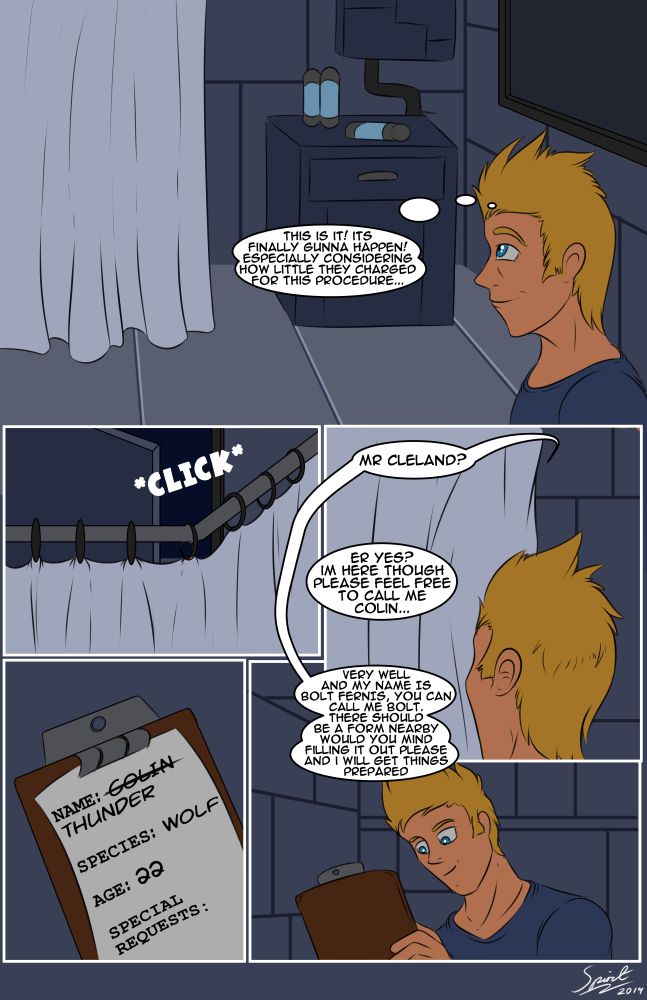 Werewolf Firefighter page 1 full