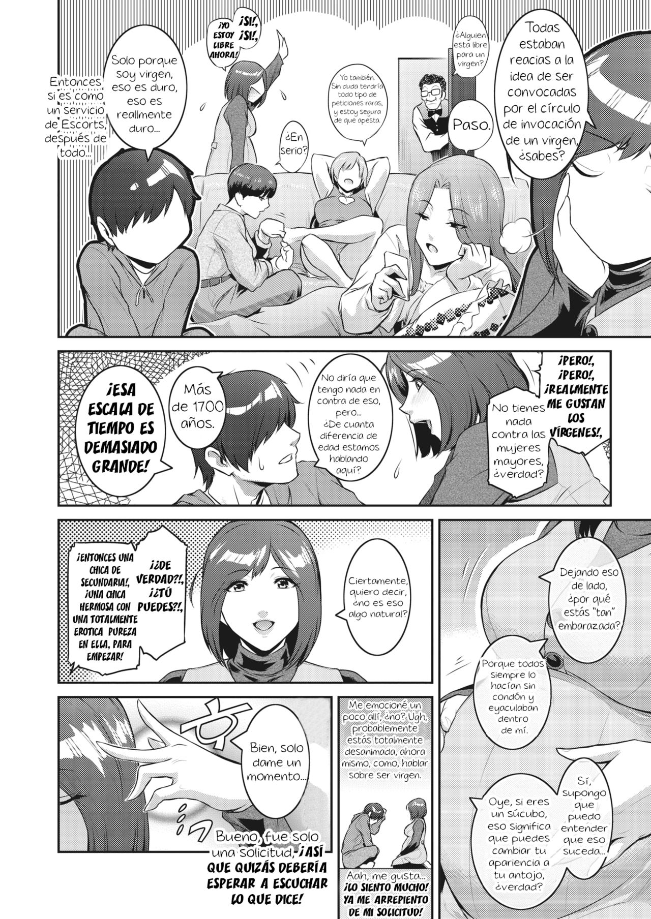 Succubus o Shoukan Shitemitara Ninpu datta Ken  I Figured I'd Try and Summon a Succubus, but... page 4 full