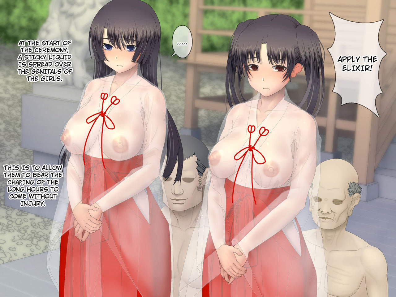 Chinpounou ~Futari no Musume ga Mura no Otoko-tachi ni Yarareru Kisai~ | An Unusual Offering - A Festival Where Two Girls Are Raped By The Men Of The Village  =7BA= page 6 full