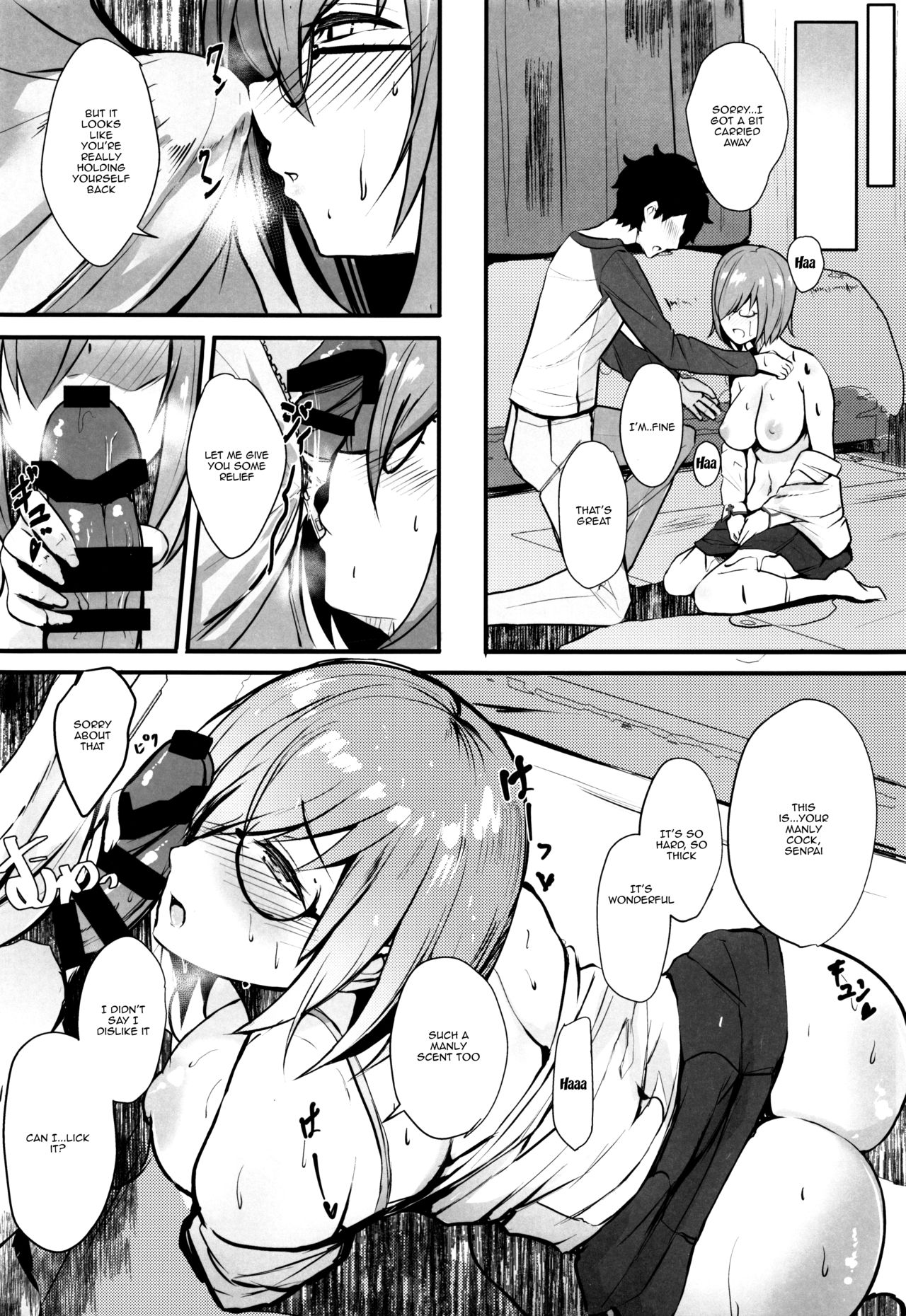 Mash to Koukou Seikatsu Seifuku Hatsu Ecchi Hen | Having a Lewd Highschool Life With Mash page 9 full