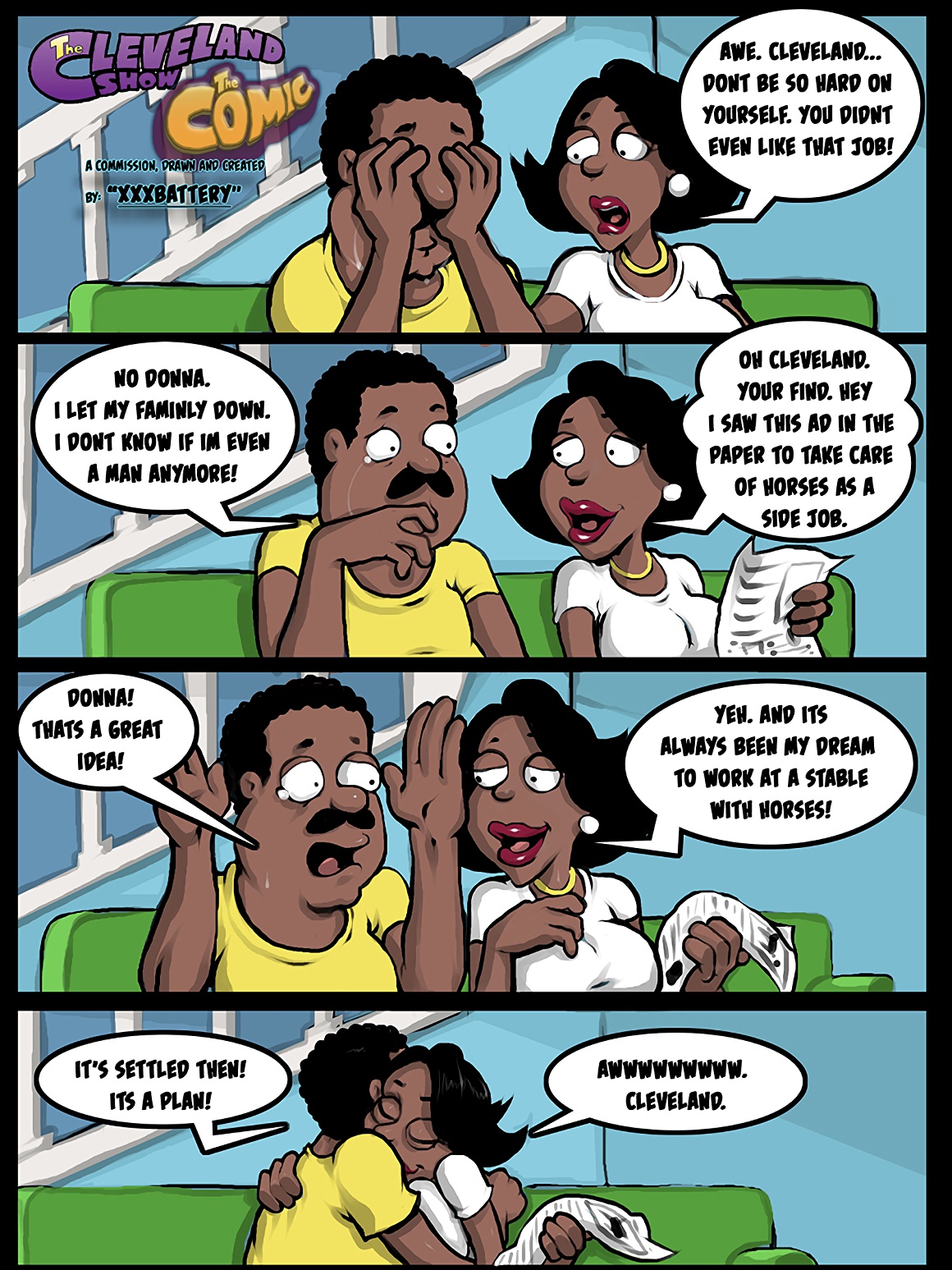 The Cleveland Show - The Comic page 1 full