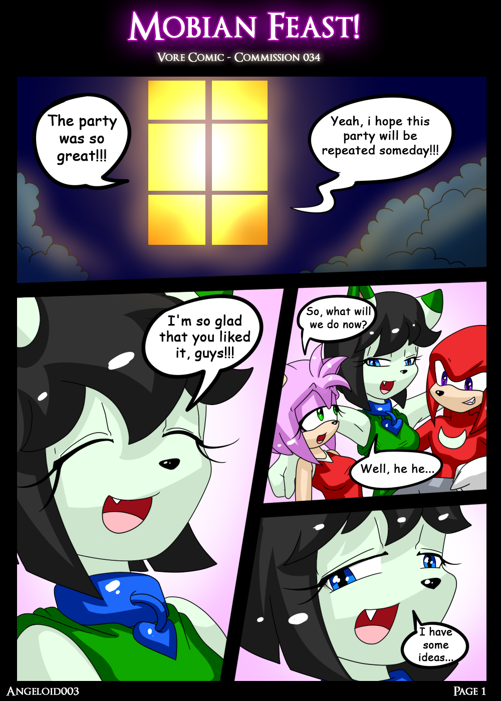 Comm034 - Mobian Feast! page 1 full