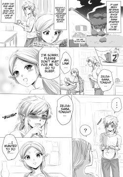 BreaWi no LinZel ga Hitasura Ichaicha Shite Sukebe na Koto Suru Manga | A BoTW manga where Link and Zelda earnestly flirt and do lewd things