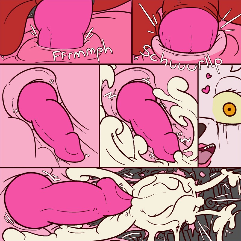 Foxy & Mangle Belly Cum Inflation page 7 full