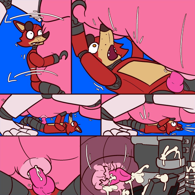 Foxy & Mangle Belly Cum Inflation page 8 full