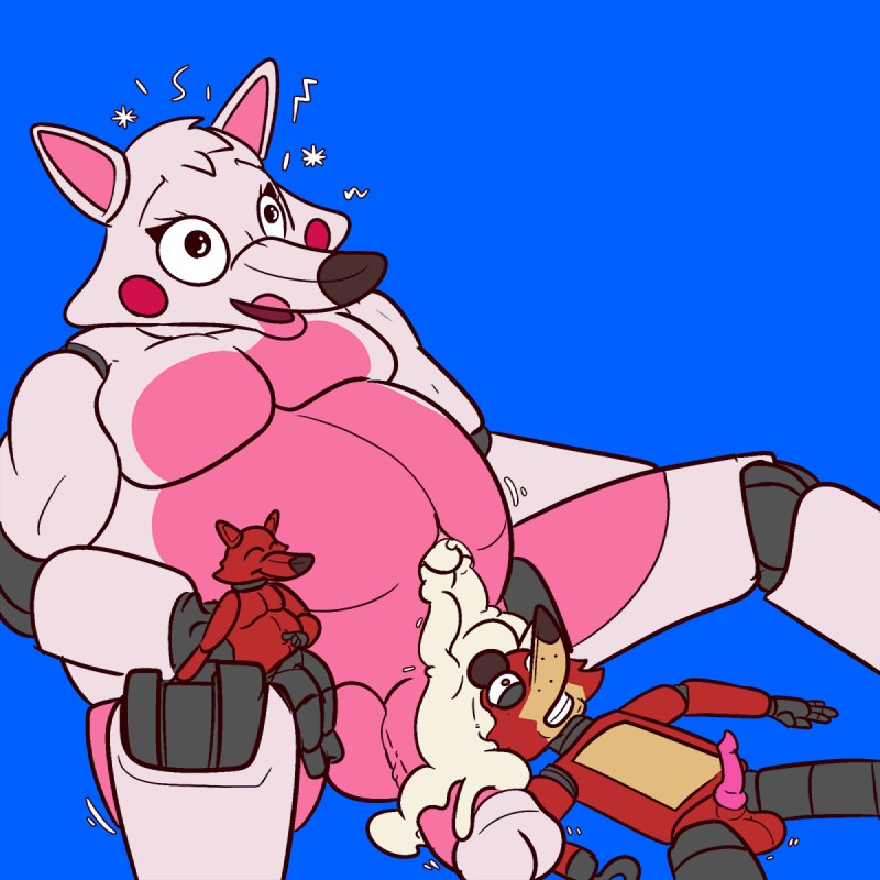 Foxy & Mangle Belly Cum Inflation page 9 full