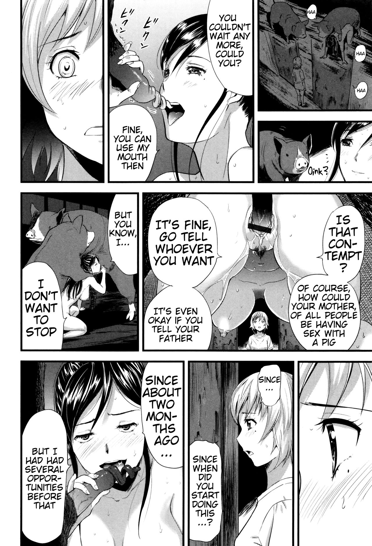 Oyako Tonsha | Mother/Daughter Pigsty page 10 full