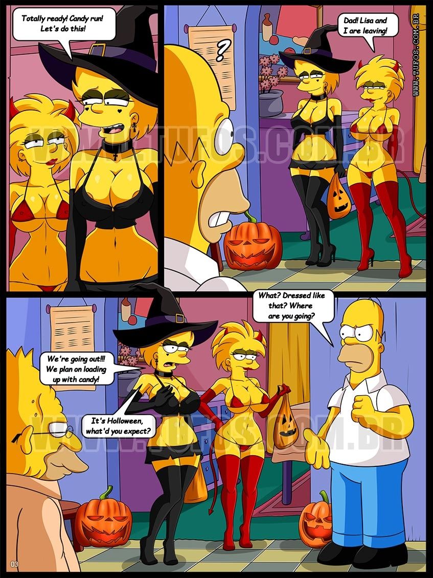 The Simpsons - Halloween Night - Page 3 - IMHentai